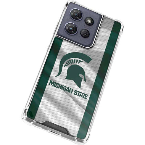 Michigan State University Spartans Jersey Moto G Play 5G (2025) Clear Case